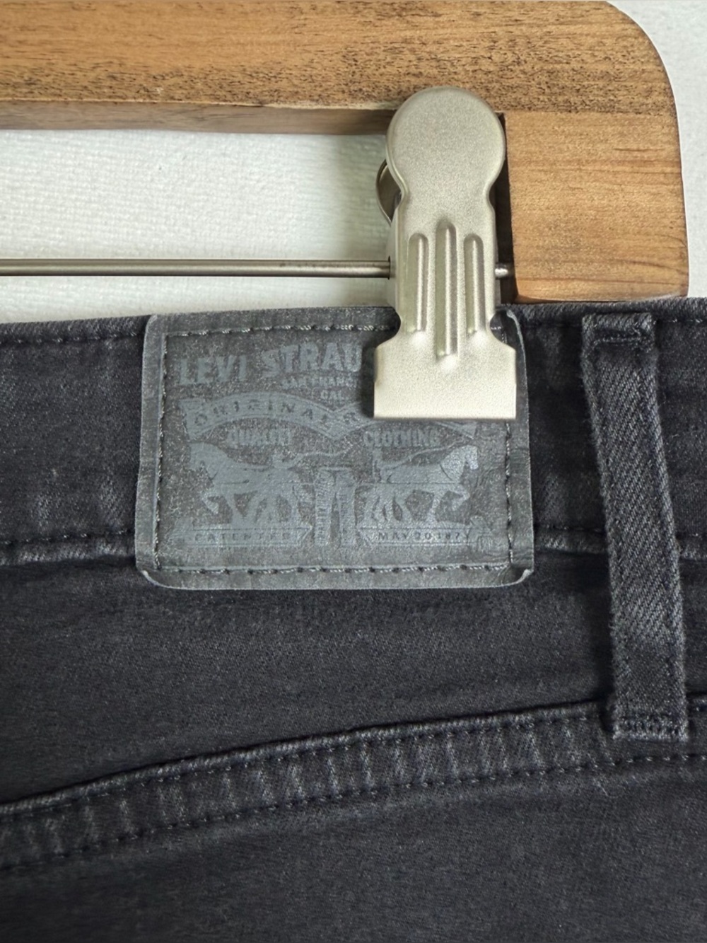 Levi’s 721 Womens Skinny Jeans Black Wash Stretch Denim Sz 31x28 Classic - Picture 7 of 10